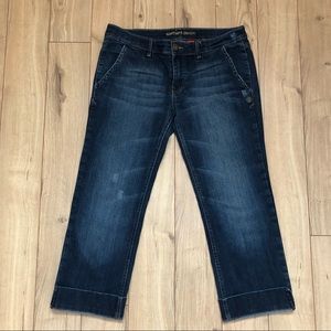 Women’s Element Liv Dark stone Low rise Cuffed Capri denim jeans size 7